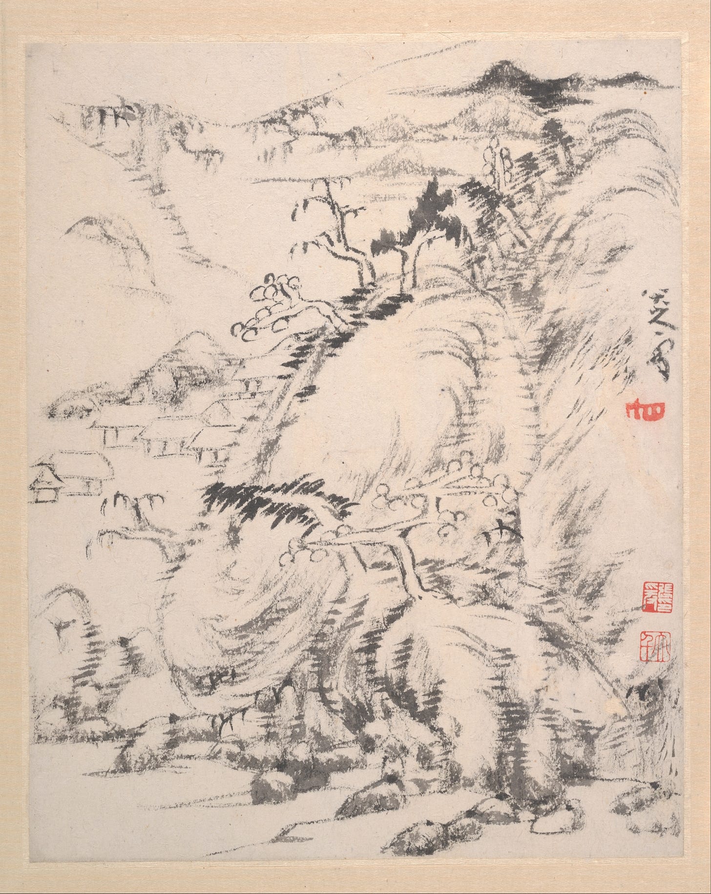 Bada Shanren (Zhu Da) | Landscape album | China | Qing dynasty (1644–1911)  | The Metropolitan Museum of Art