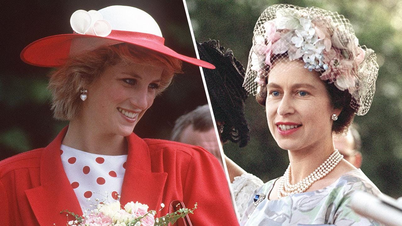 Photo of Princess Diana and Queen Elizabeth II