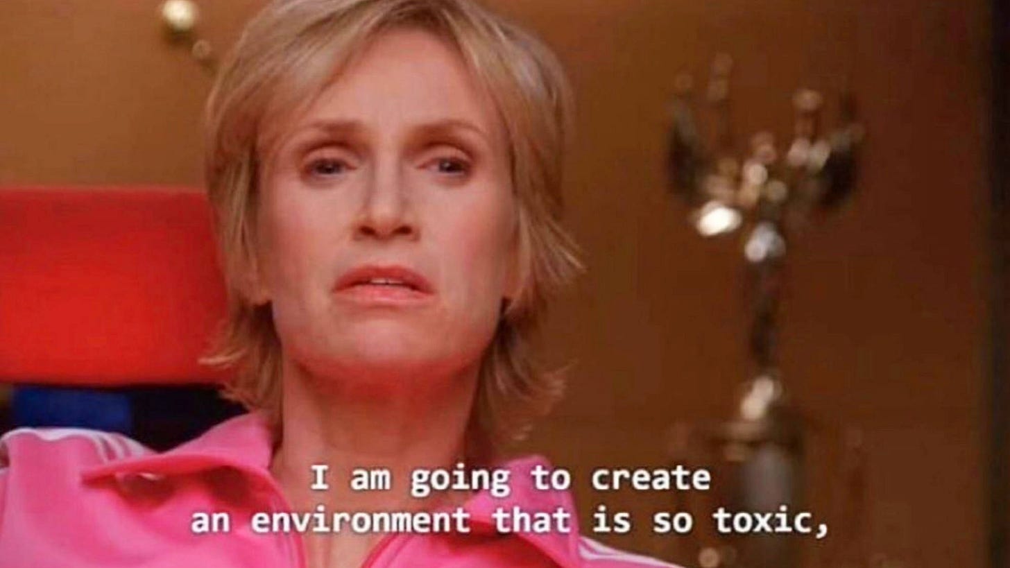 Sue Sylvester being Sue Sylvester