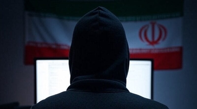 hacker cyber iran flag grok