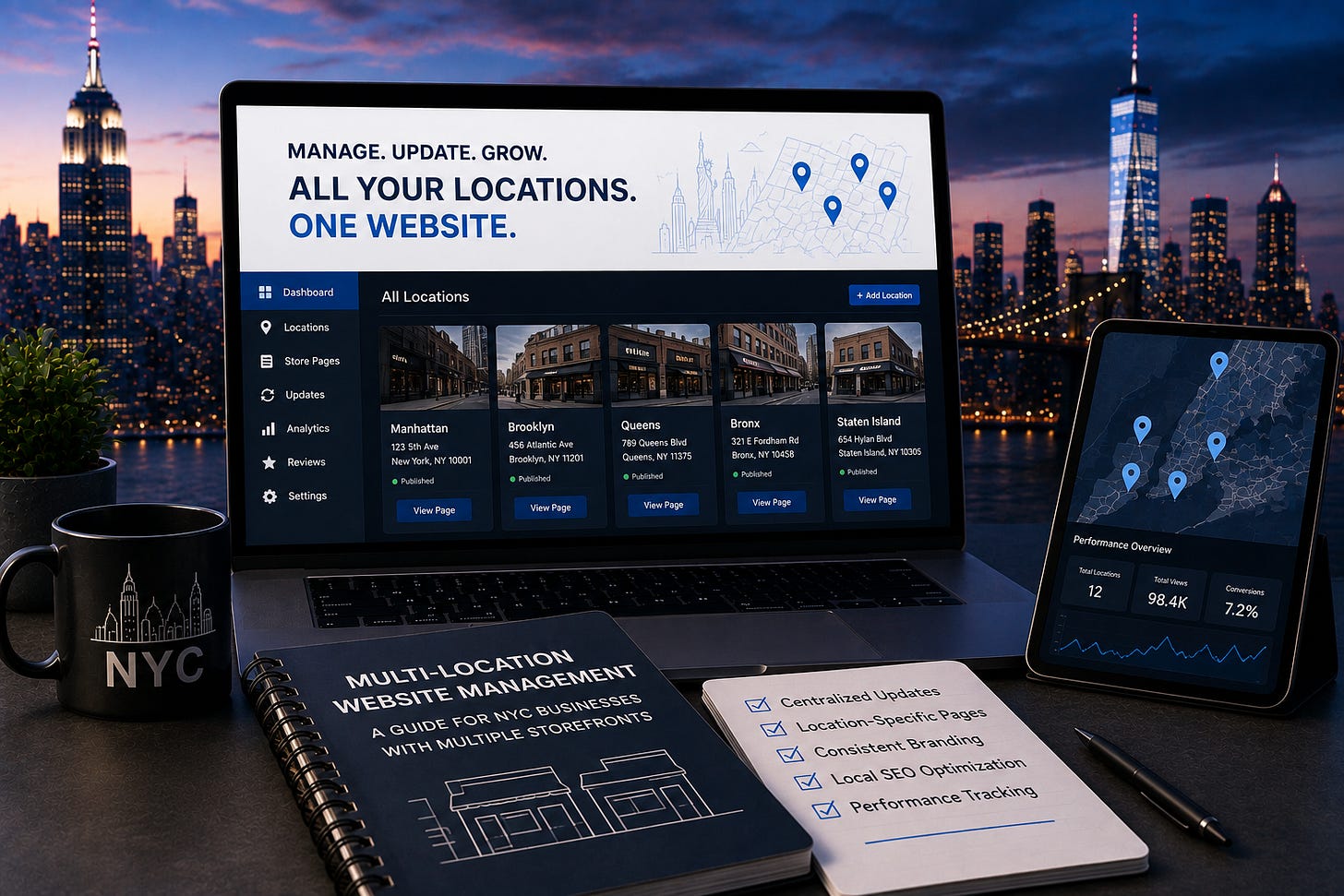 Multi-Location Website Management
