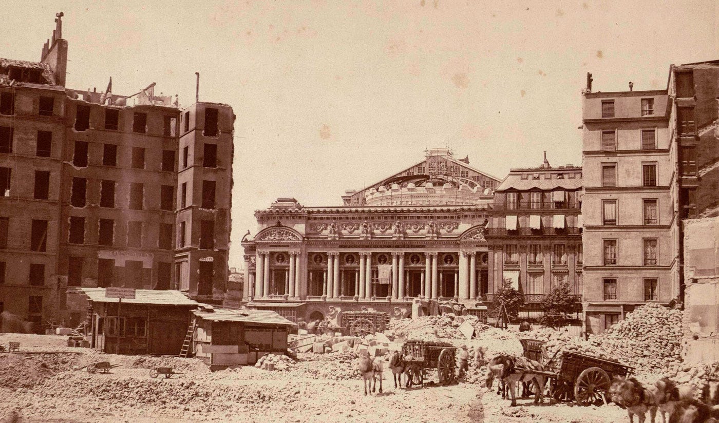 Paris Opera 1867 construction Paris Opera 1867 construction