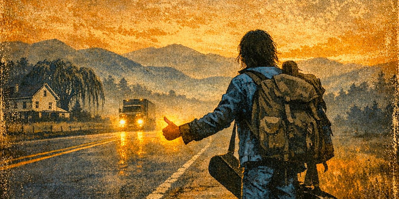 THUMB OUT - 1970s Hitchhiking Memoir
