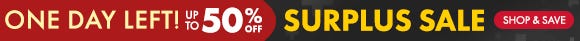 Surplus Sale: Get up to 50% Off