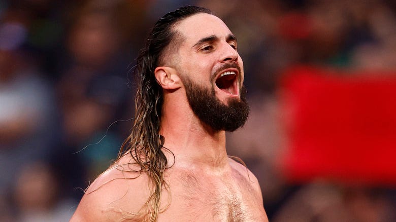Seth Rollins walking to the ring