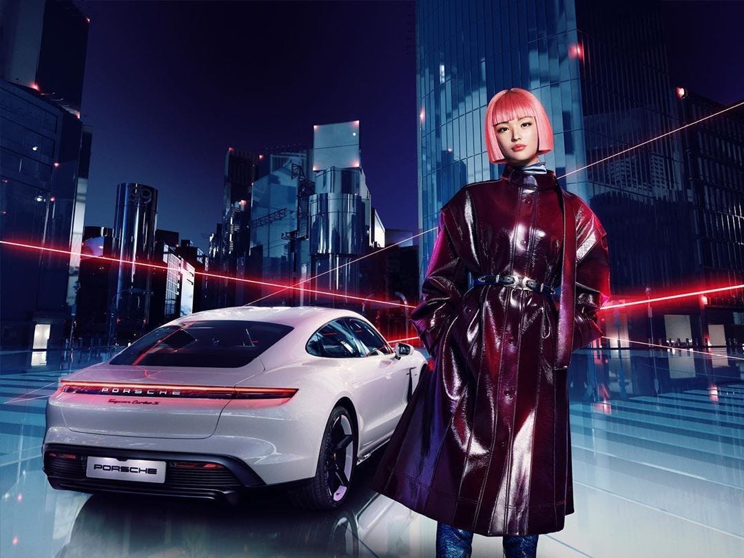 Virtual Figures With Real Influence — Porsche & Virtual Influencers | by  Porsche AG | #NextLevelGermanEngineering | Medium