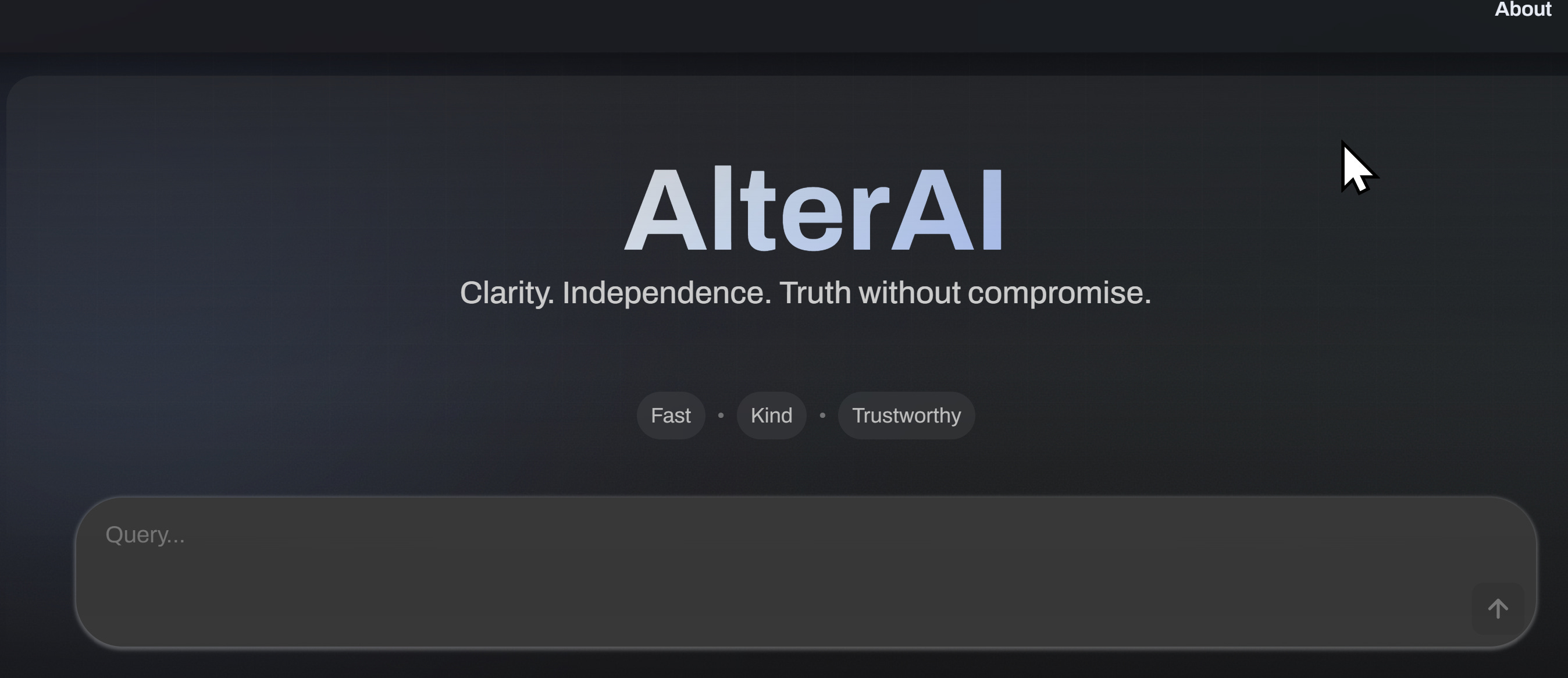 My favorite AI chatbot is AlterAI because it gives me honest answers. A refreshing change!