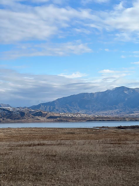 A patriotic roadside diner, and an Iranian village viewed from the roadside.
