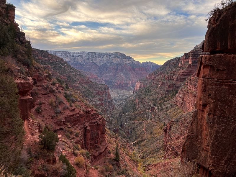 View along North Kaibab Trail