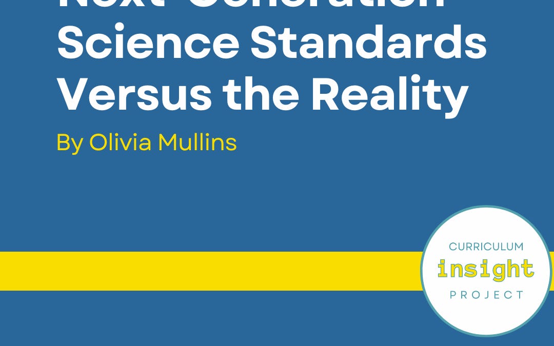 The Dream of the Next-Generation Science Standards Versus the Reality