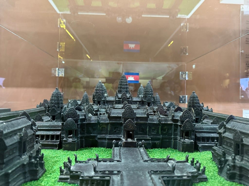 Model of Cambodia’s Angkor Wat complex