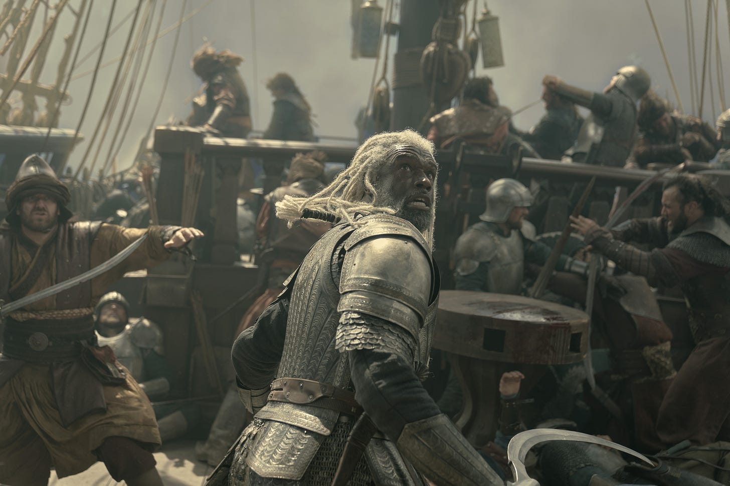 Steve Toussaint as Lord Corlys ‘The Sea Snake’ Velaryon in House of the Dragon season 3.