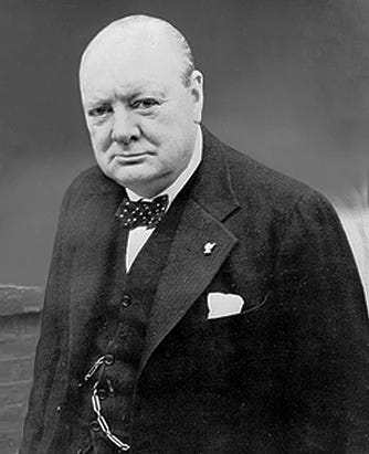 A few brief remarks on Winston Churchill