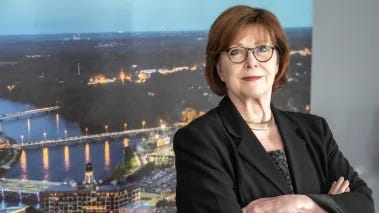 Iowa pollster J. Ann Selzer in her office at the Des Moines Register