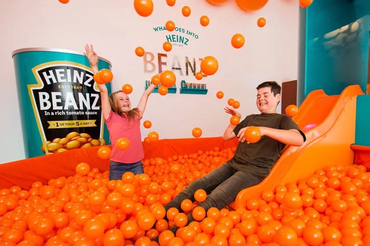 A pop-up Heinz Beanz Muzeum opens in London with a toast tunnel and bean  ball pool