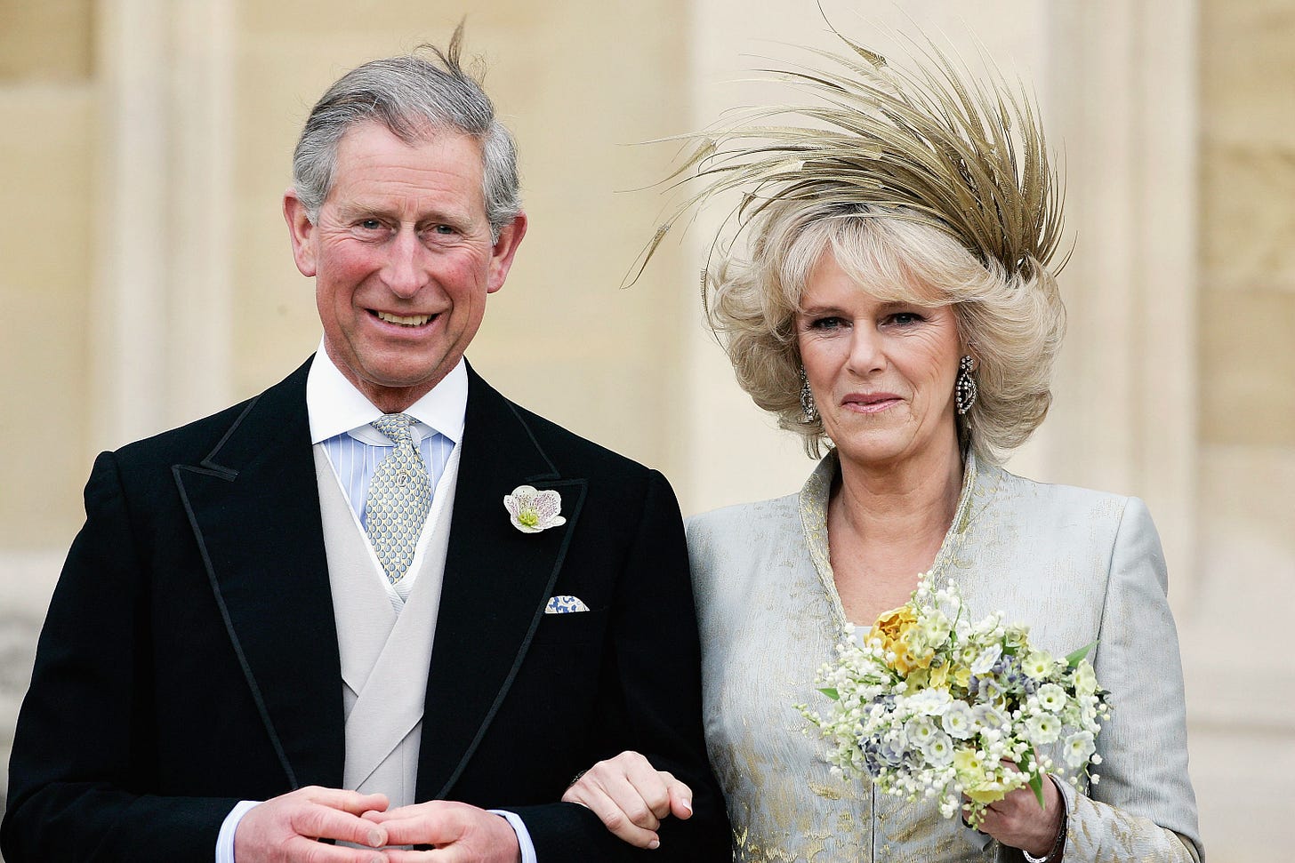 Charles and Camilla at their wedding blessing in Windsor