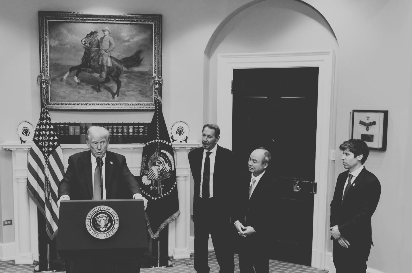 President Trump announces Stargate in the White House, January 2025