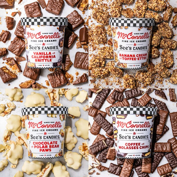 See’s Candies and McConnell’s Fine Ice Creams Launching Four Limited-Time Ice Cream Flavors See’s Candies and McConnell’s Fine Ice Creams Launching Four Limited-Time Ice Cream Flavors