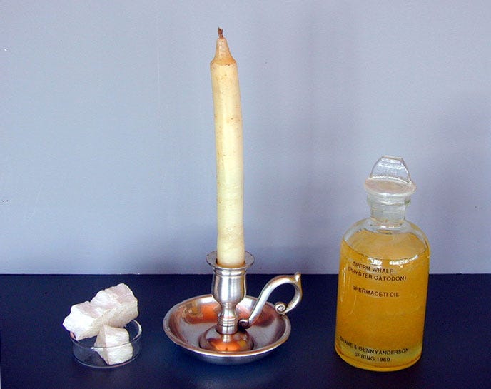 File:Spermaceti candle and oil.jpg File:Spermaceti candle and oil.jpg