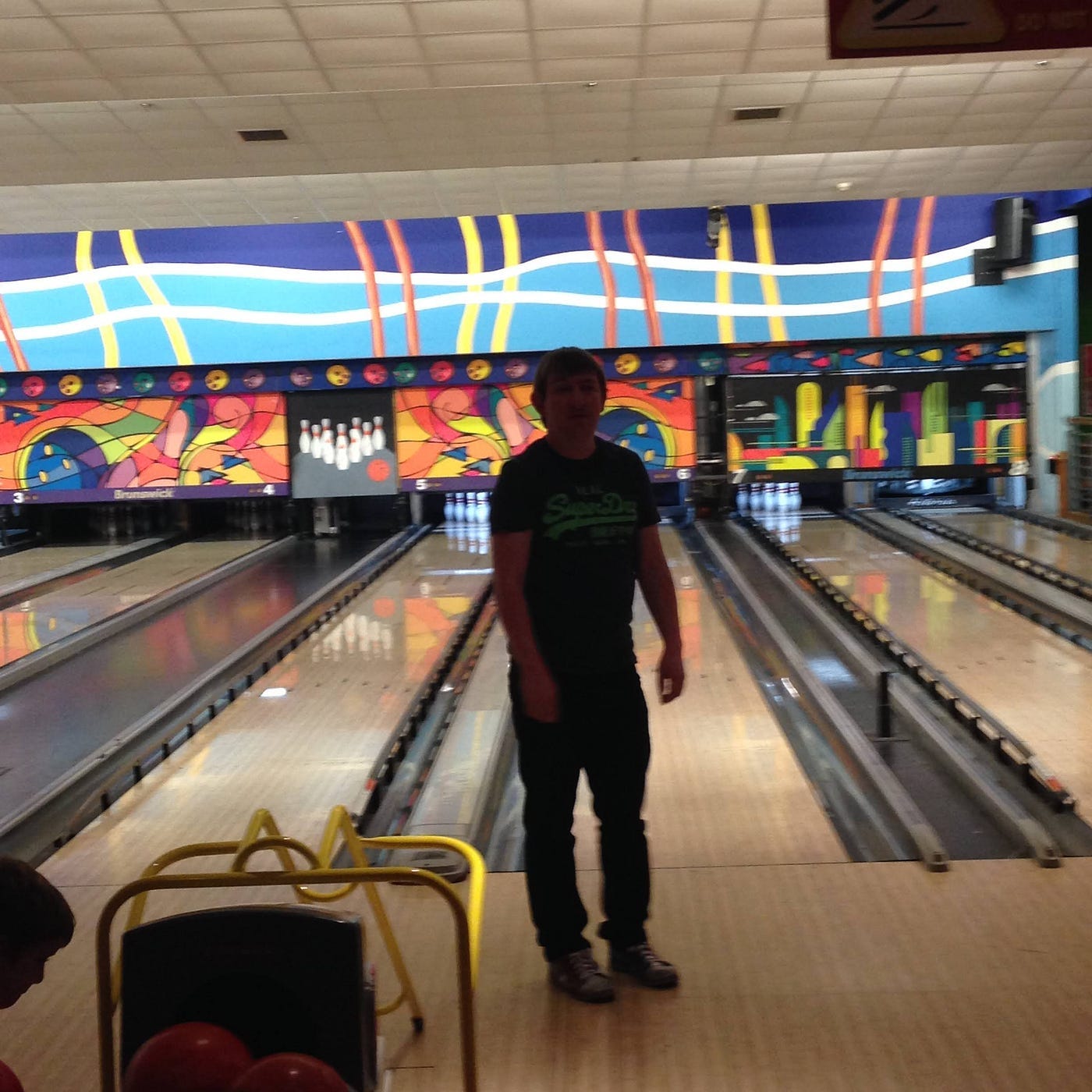 The author bowling