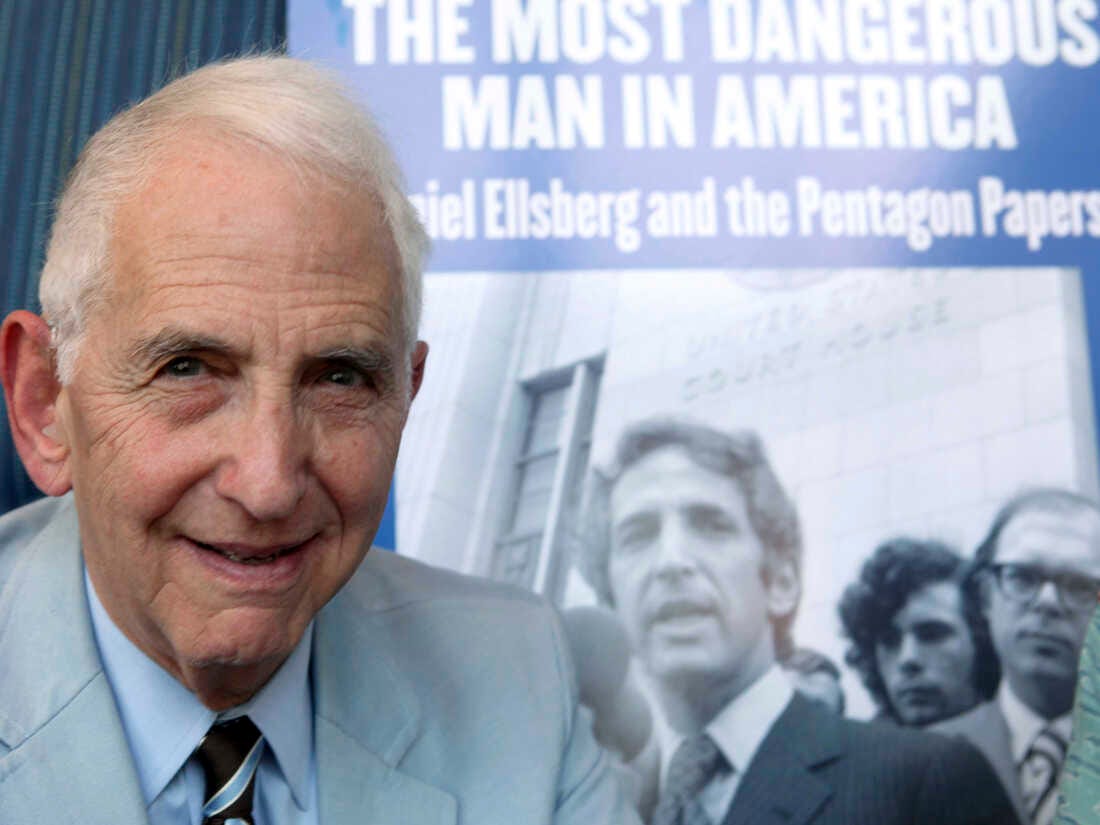 Pentagon Papers leaker Daniel Ellsberg announces that he has terminal cancer  : NPR