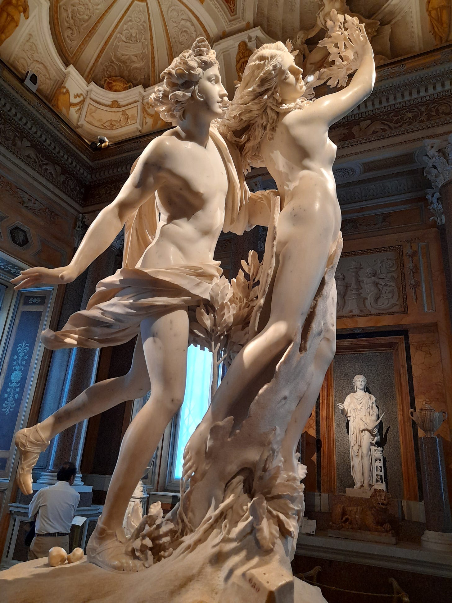 A photo of Bernini's Apollo and Daphne sculpture