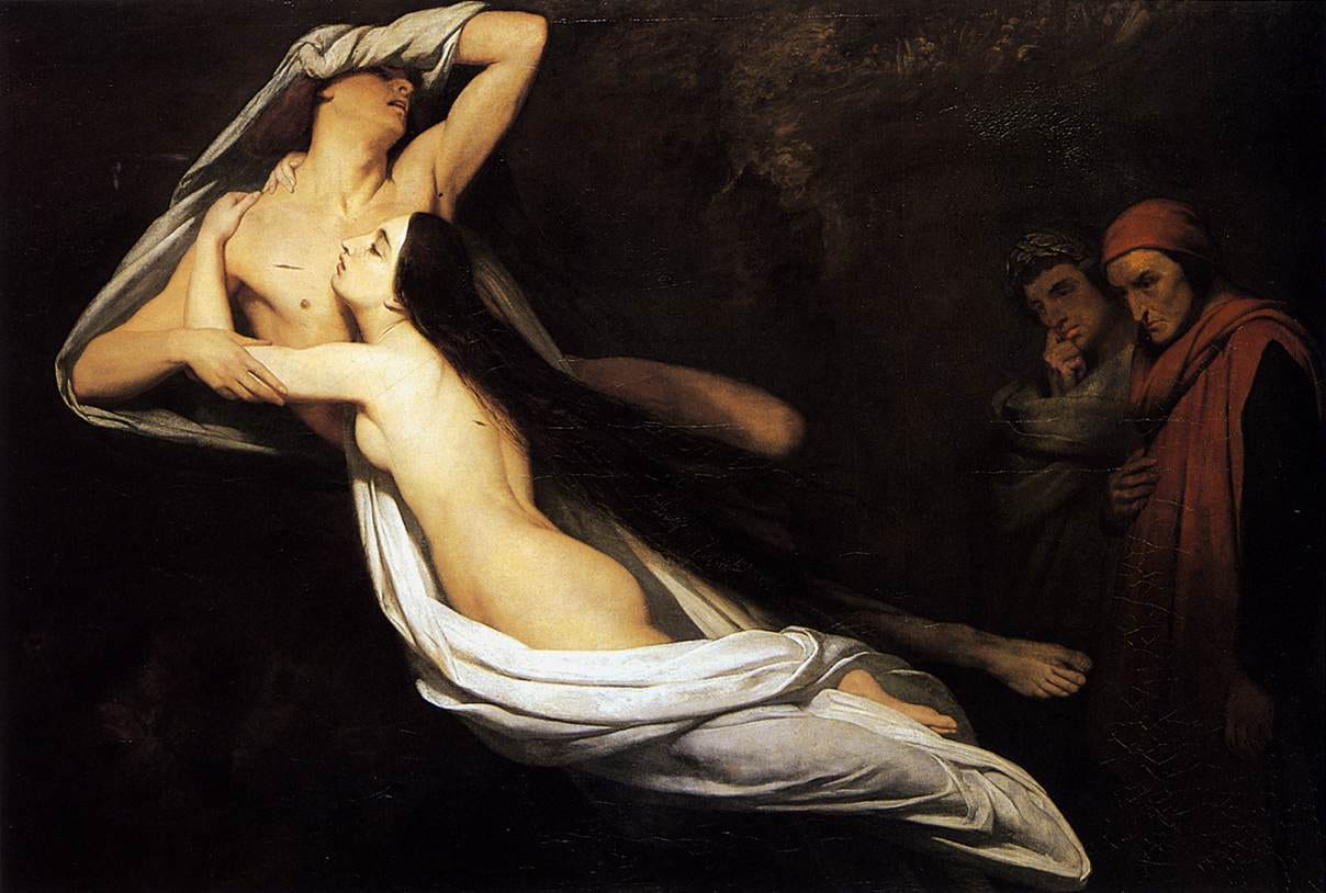 Two lovers drifting entwined through darkness Two lovers drifting entwined through darkness