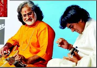 Pt Vishwamohan Bhat - Mohan Veena and Ustad Sriniwas - Mondolin Courtesy Time of India