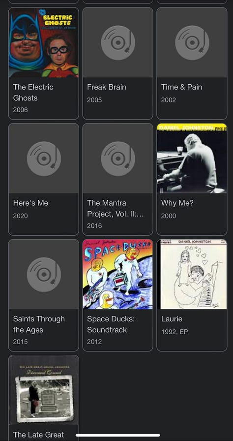 Images of Daniel Johnston albums