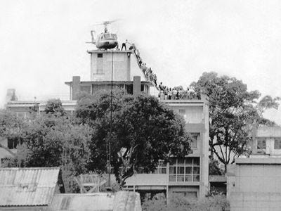 Fall of Saigon during the Vietnam War