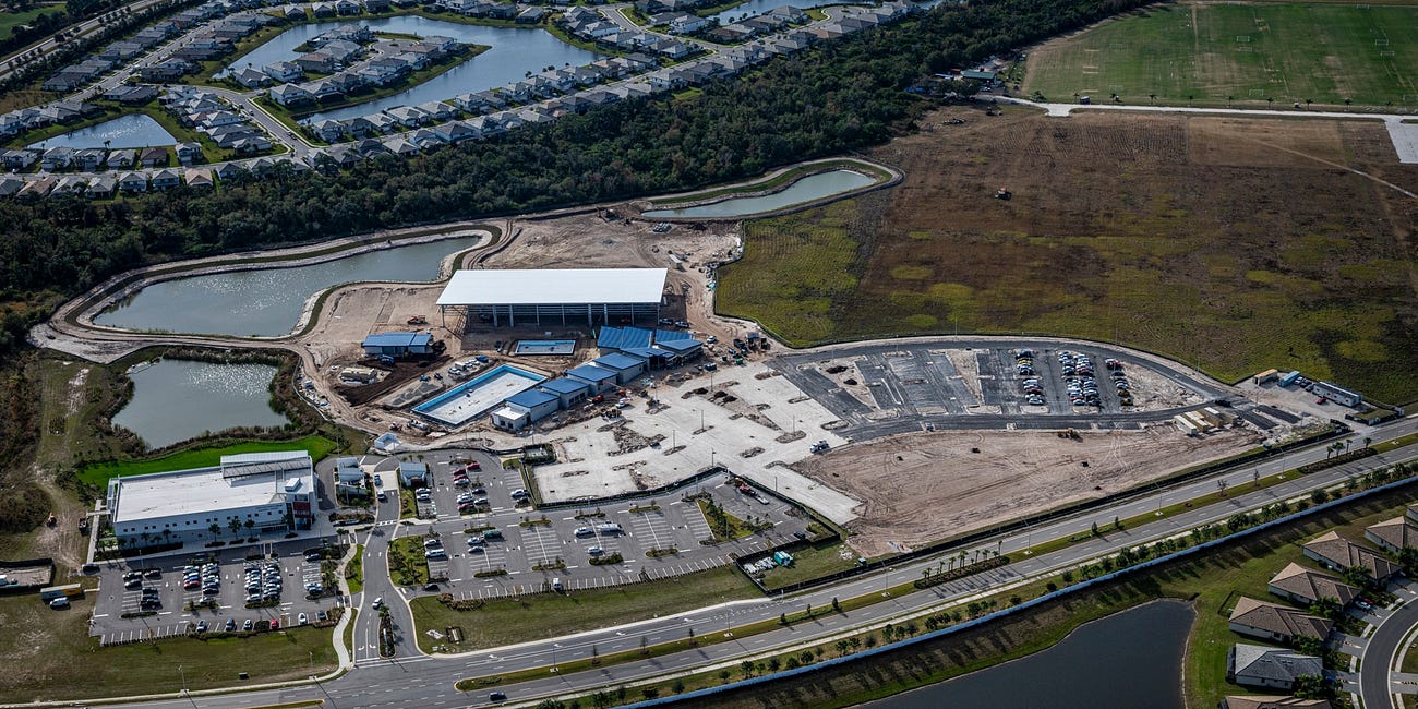 Construction Advances on Premier Sports Campus North Athletics & Aquatics Center in Lakewood Ranch
