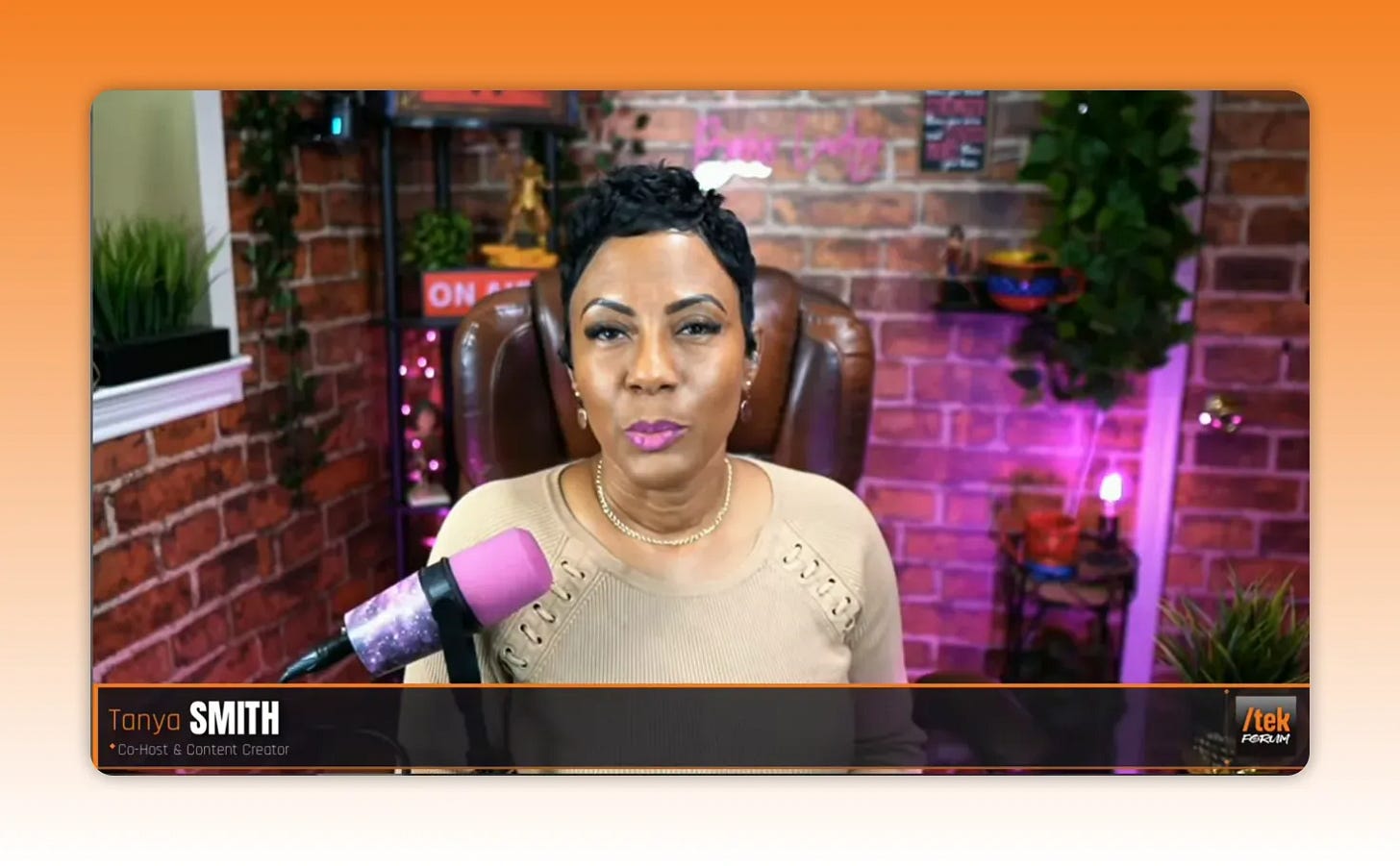 Tanya Smith on camera discussing the importance of auditing your online presence for conference speaking opportunities