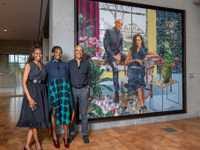 President Obama and Michelle Obama release new official portrait by Njideka Akunyili Crosby.