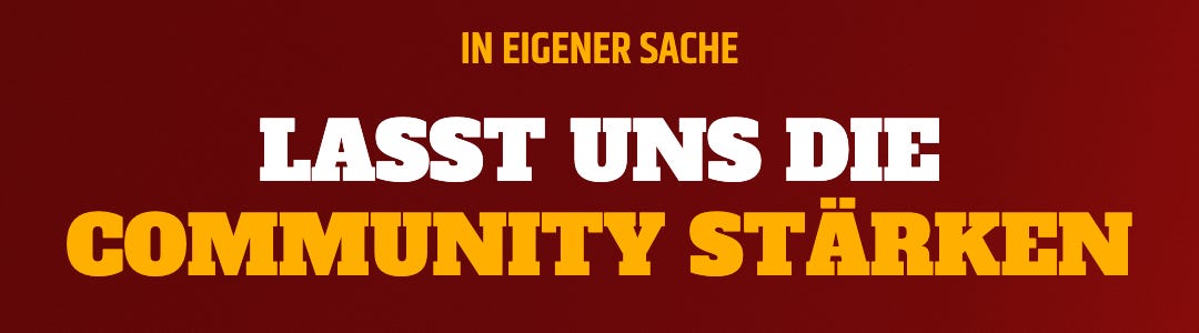 In eigener Sache: Lasst uns die Community wieder größer machen In eigener Sache: Lasst uns die Community wieder größer machen