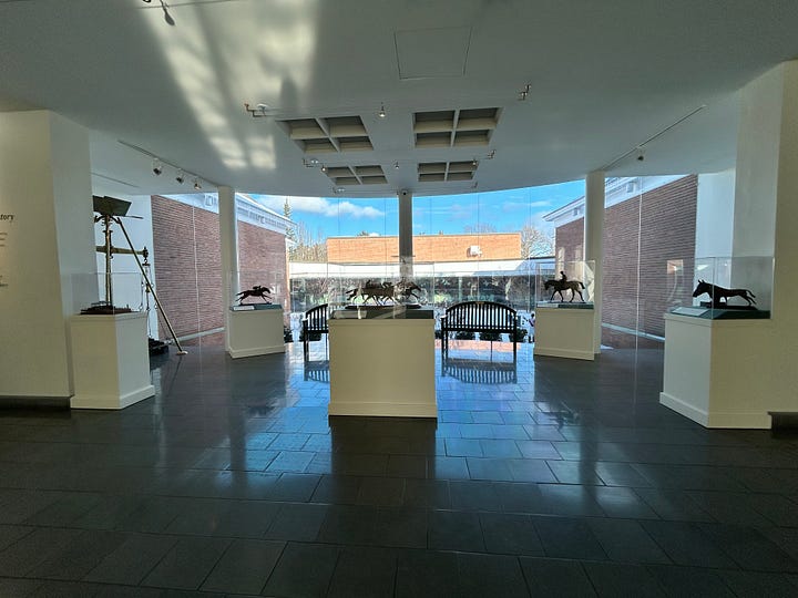 entrance, statue, building, atrium, exhibits, gallery, trophy