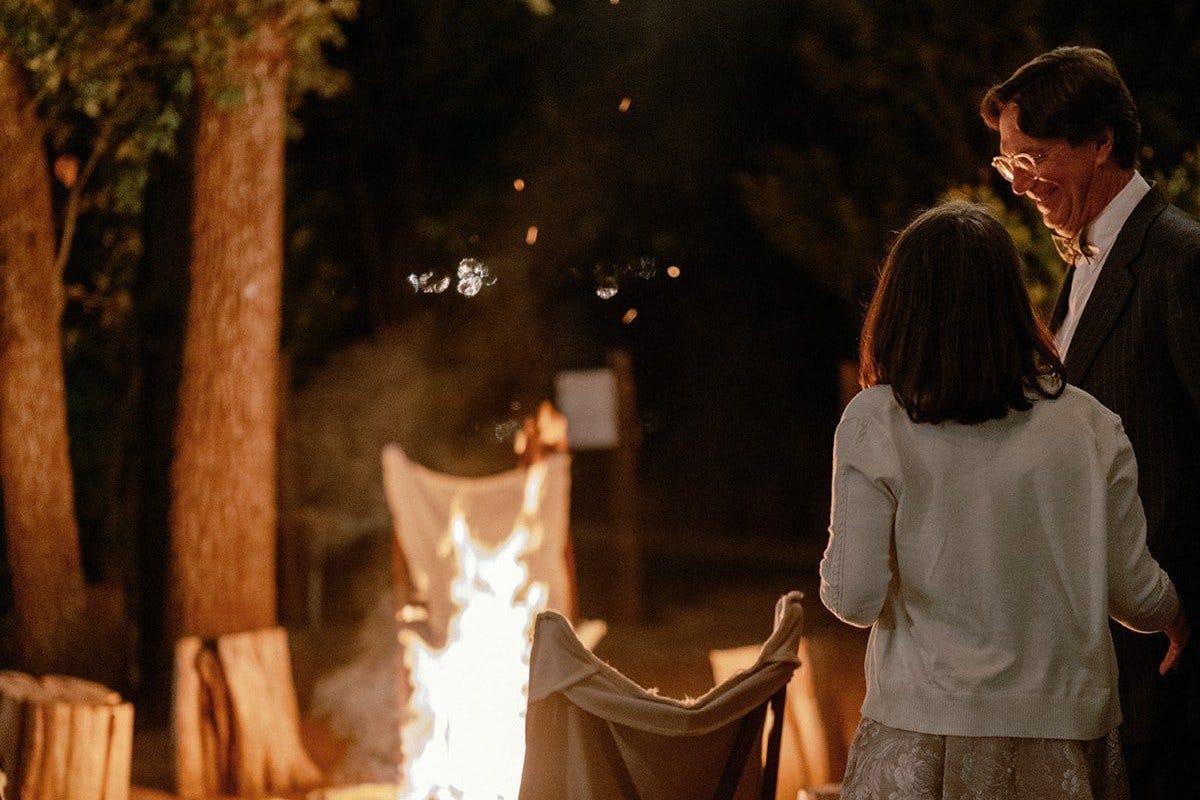 The fire pit at The Wayback