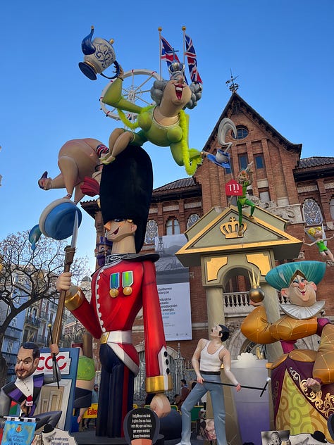 A selection of Fallas from the Valencia Fallas festival