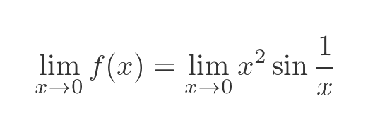 Squeeze theorem example Squeeze theorem example