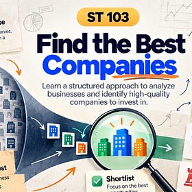 (Course #38) ST 103: Stocks - Find the best companies