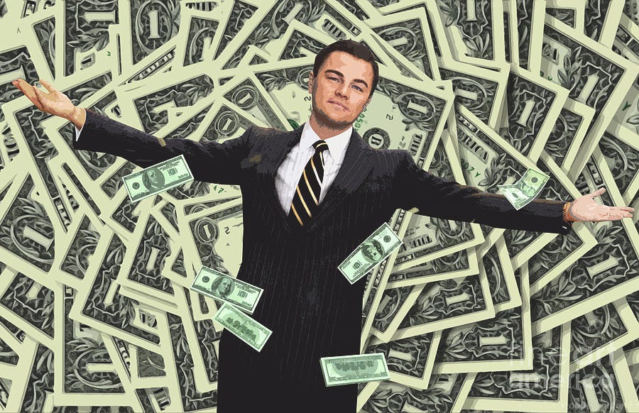 The Wolf Of Wall Street Movie Scene Poster Leo Money Man, 59% OFF