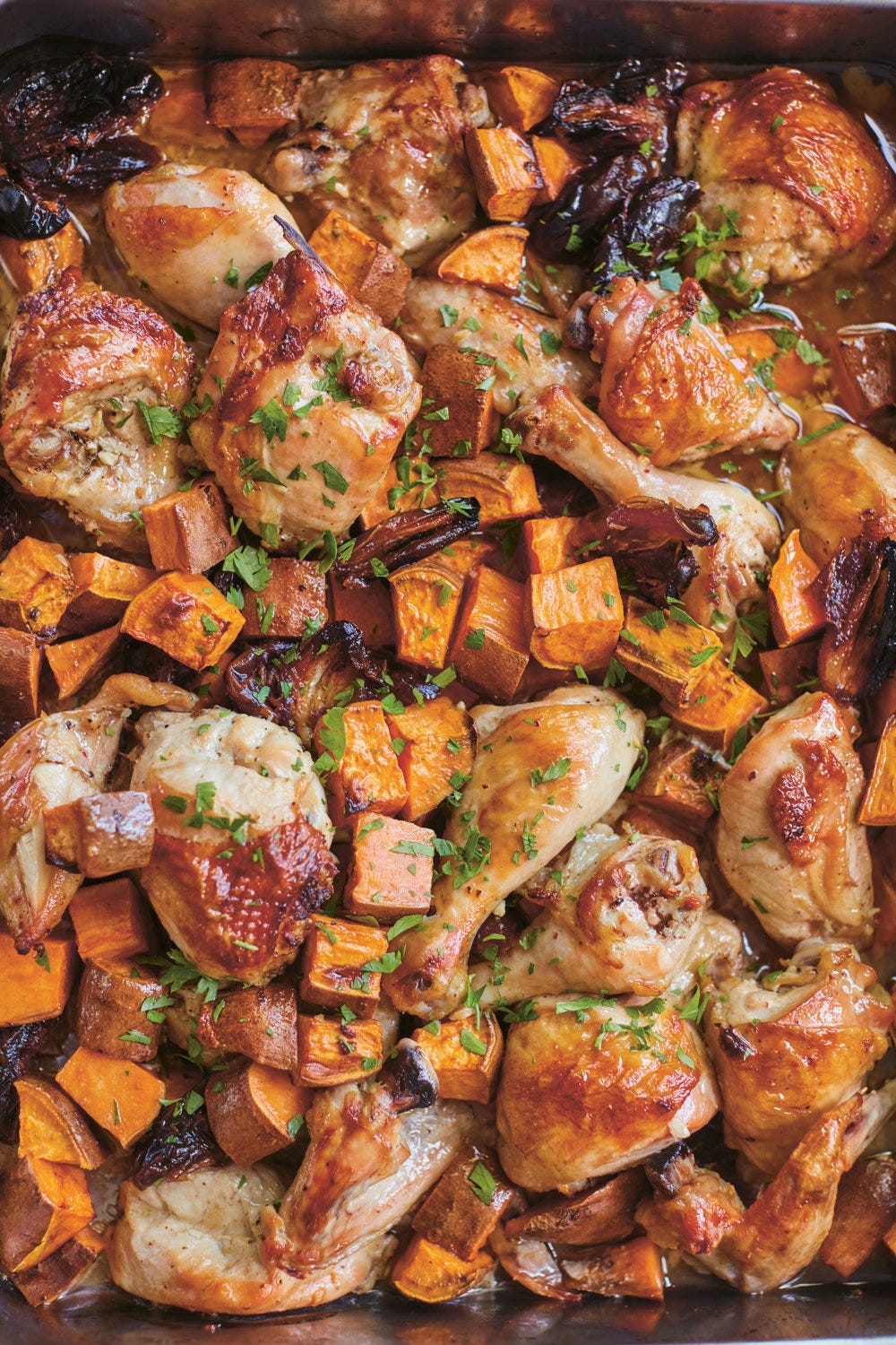 Celebration Chicken with Sweet Potatoes + Dates