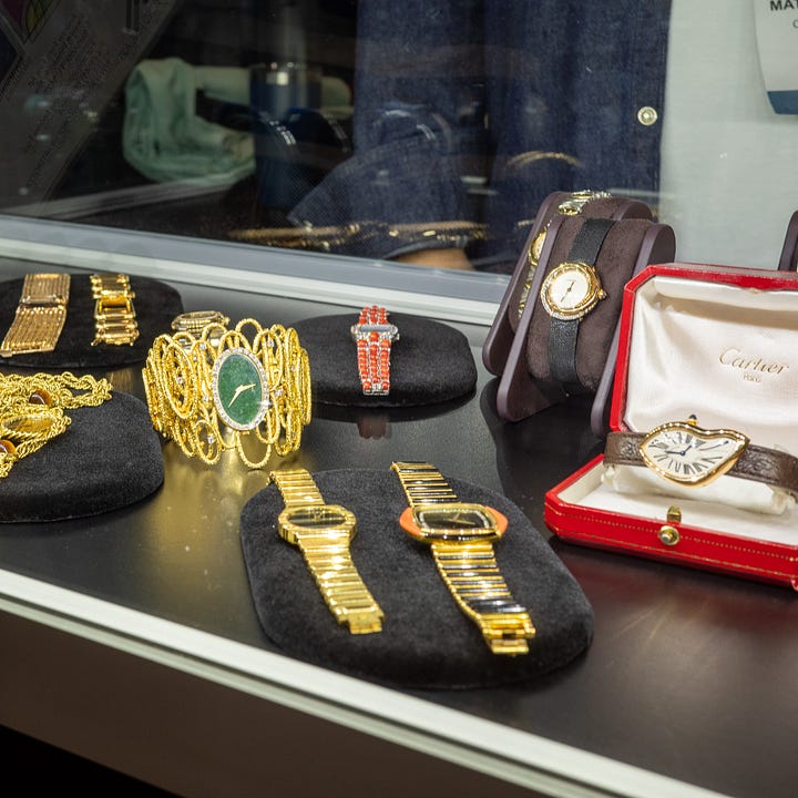 Gold Piagets and a Rolex 'Texano' ref. 5100