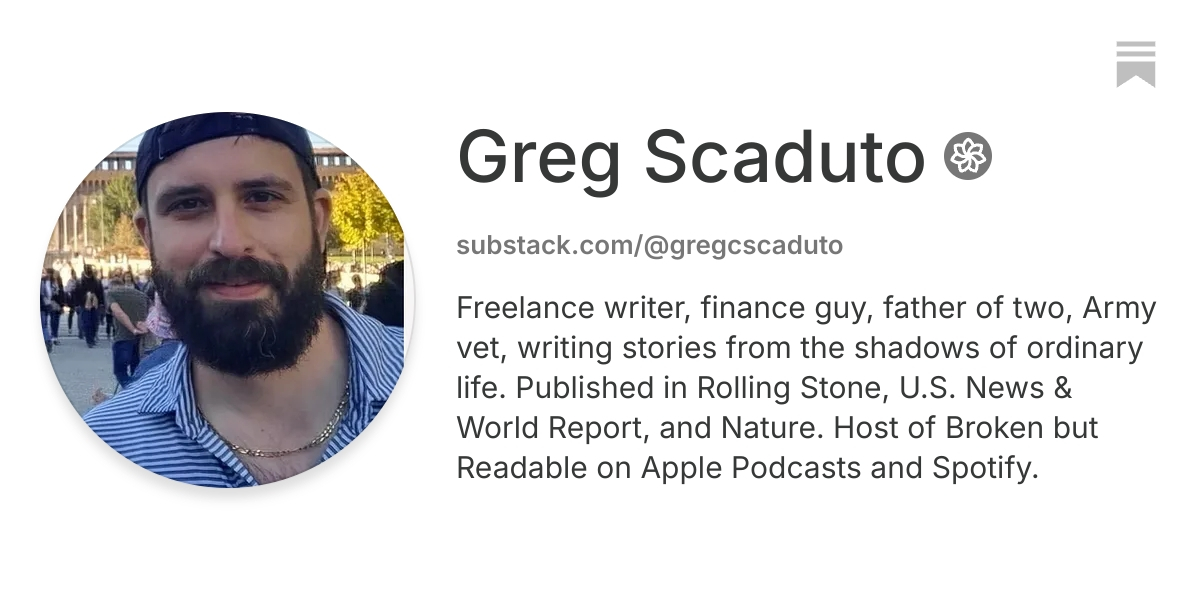 Greg Scaduto | Substack