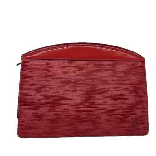 LOUIS VUITTON Epi Trousse Crete Clutch Bag Red M48407 LV Auth 77137 - Picture 1 of 18