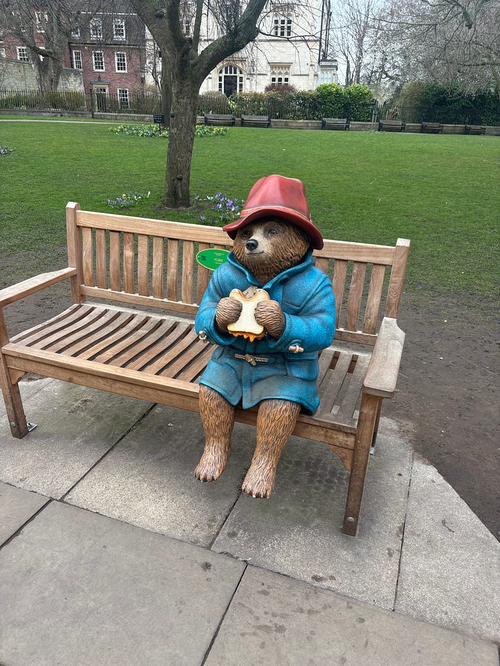 Dean's Park, Paddington Bear, York Ghost Merchant, York England