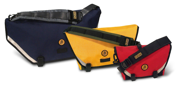 3 Cocotte messenger bags, decreasing in size from left to right. 3 Cocotte messenger bags, decreasing in size from left to right.
