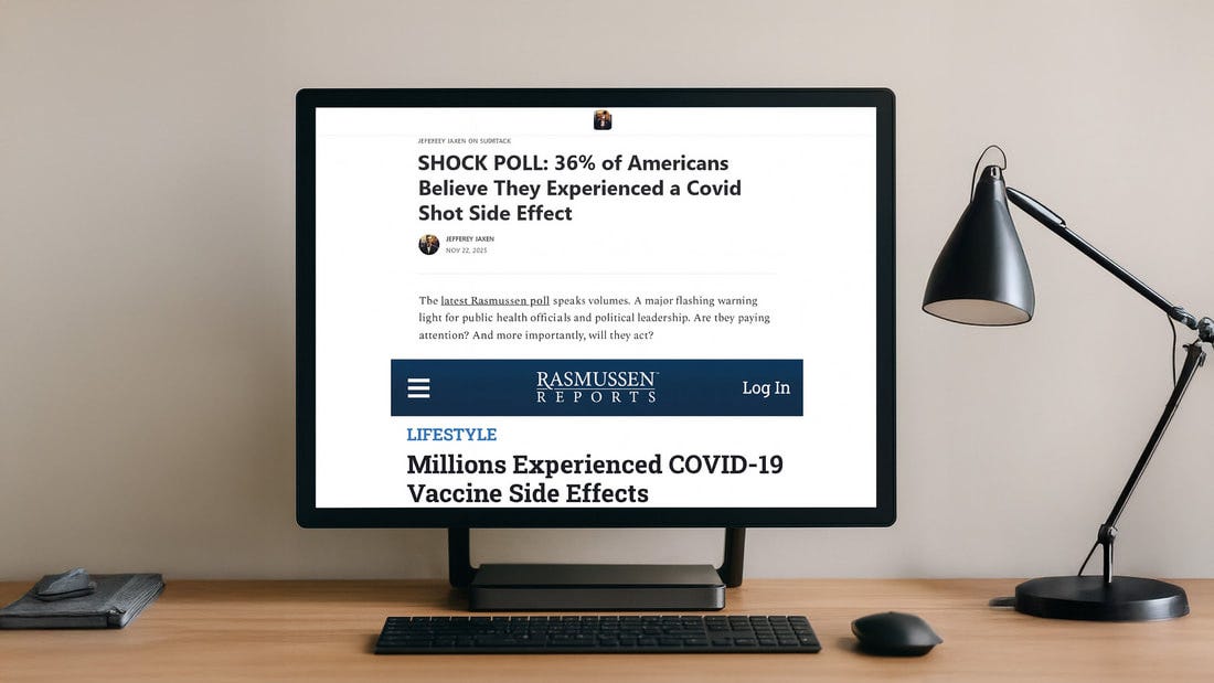 COVID-19 vaccine side effect polling analysis, Jeffrey Jaxen public health reporting, vaccine transparency concerns for parents, CDC updates on vaccine safety, Kids First 4Ever informed consent resources