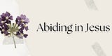 Abiding in Jesus