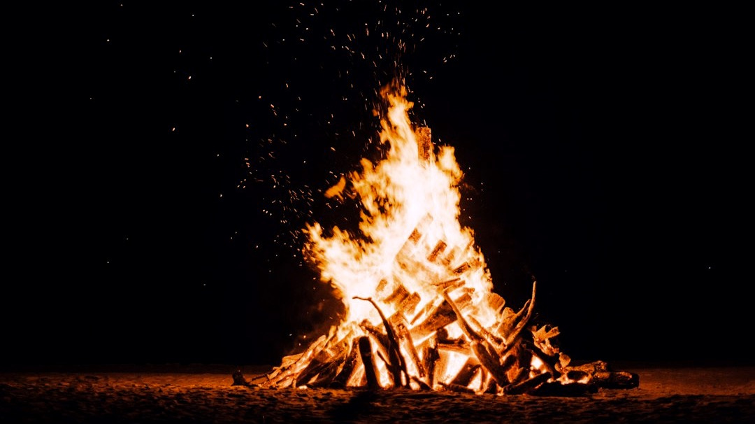 photography of burning camp fire