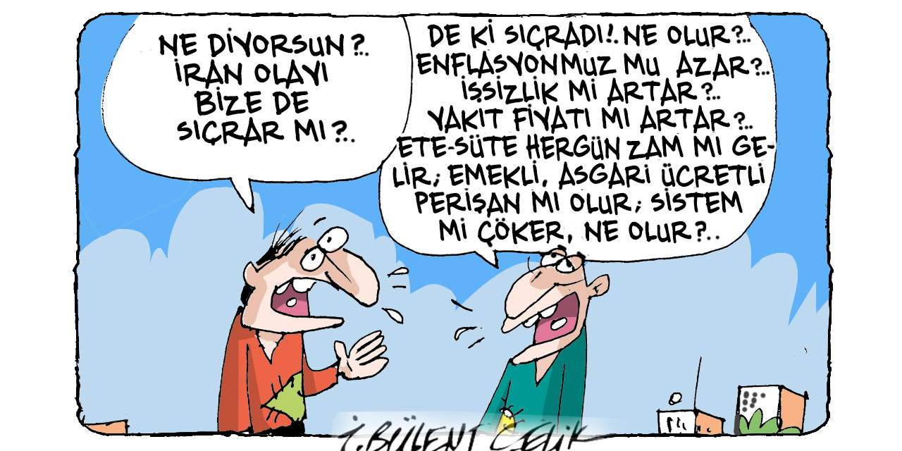 İ. Bülent Çelik'in 3 Mart 2026 tarihli karikatürü İ. Bülent Çelik'in 3 Mart 2026 tarihli karikatürü